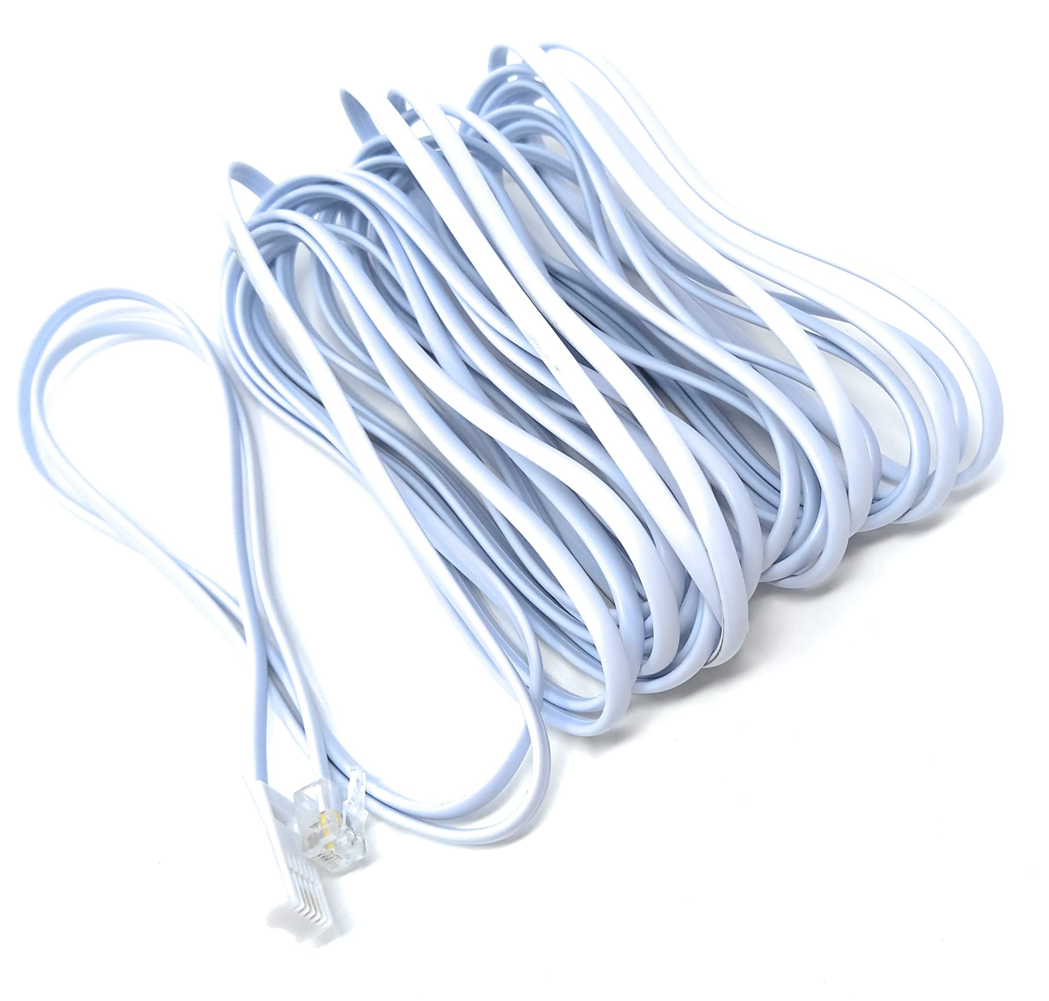 DRUT RJ11 to BT, 4 Pin Male to Male Rollover Cable Modem Router Lead Cord VDSL/ADSL (not for telephone)