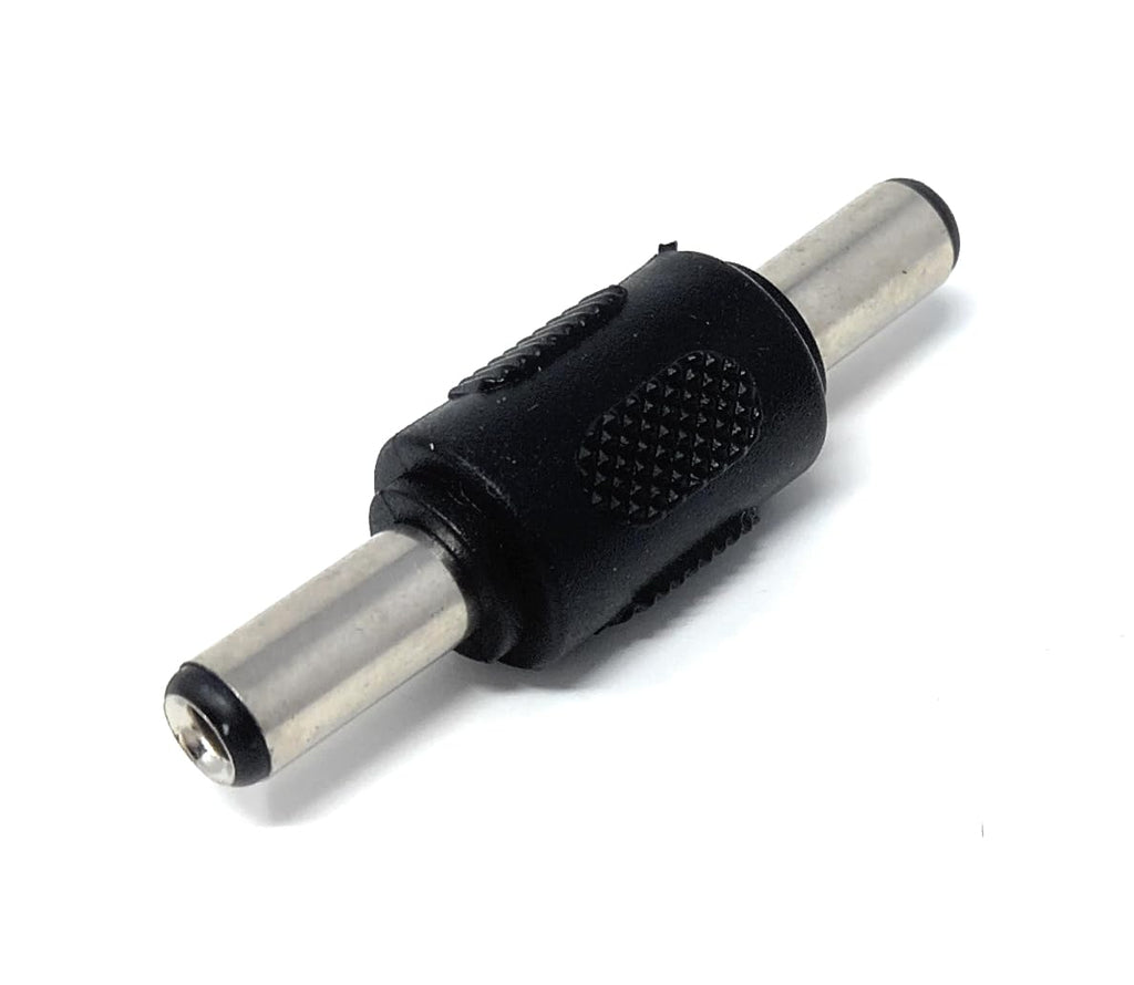 DRUT 5.5mm x 2.5mm DC Power Coupler Male to Male Plugs Gender Changer Cable Adapter