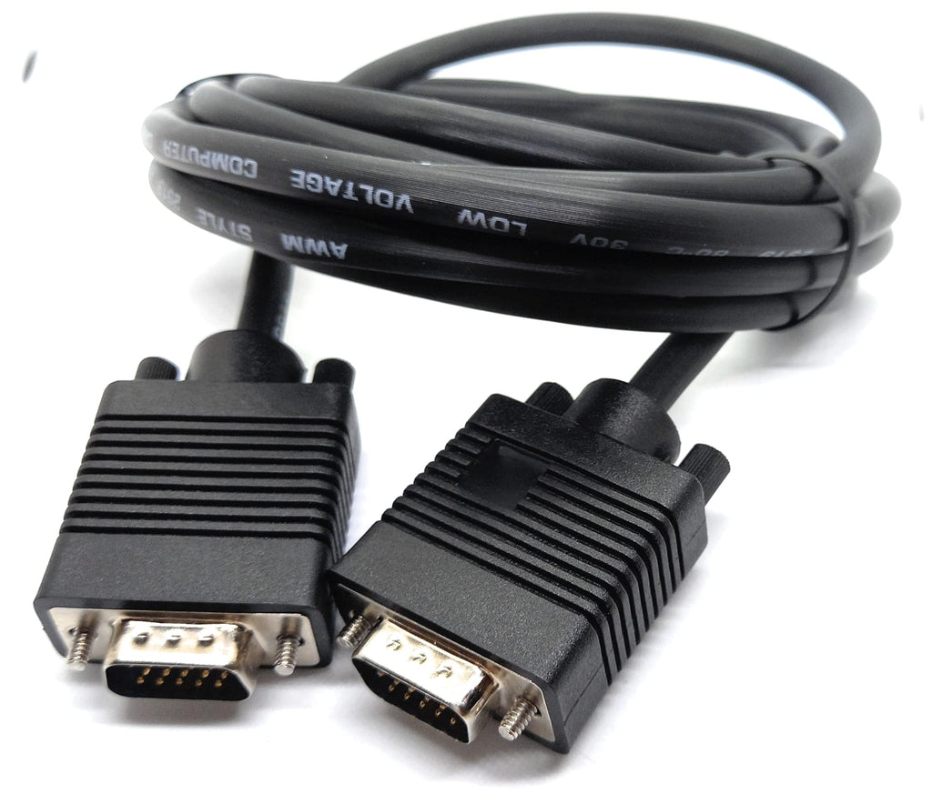 DRUT VGA to VGA Cable 15 pin SVGA Male to Male for Monitor Computer PC Laptops TV Projectors Extension Lead, HD15 All Data Pins Connected