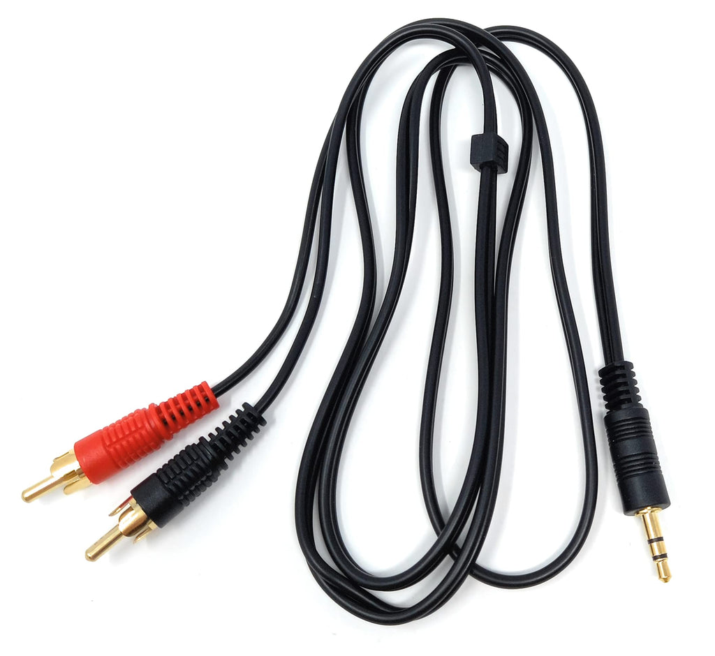 DRUT 3.5mm to Twin RCA Stereo Aux Phono Audio Cable Mini Jack Lead Cord Y Splitter Headphone Cord RCA Y Splitter Adapter