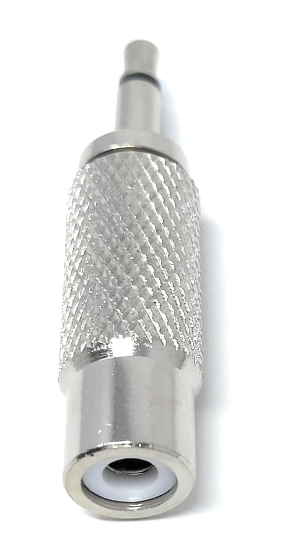 DRUT 3.5mm Mono Jack Plug to RCA Phono Socket Male to Female Adapter