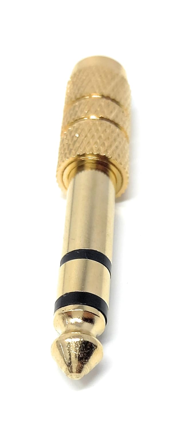 DRUT 3.5mm to 6.35mm Stereo Jack Audio Headphone Cable Adaptor Converter