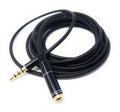 DRUT 3.5mm TRRS Jack to Socket Extension Cable - 4 Pole Stereo Headphone Gaming Headset Male to Female AUX Lead, Metal Connectors