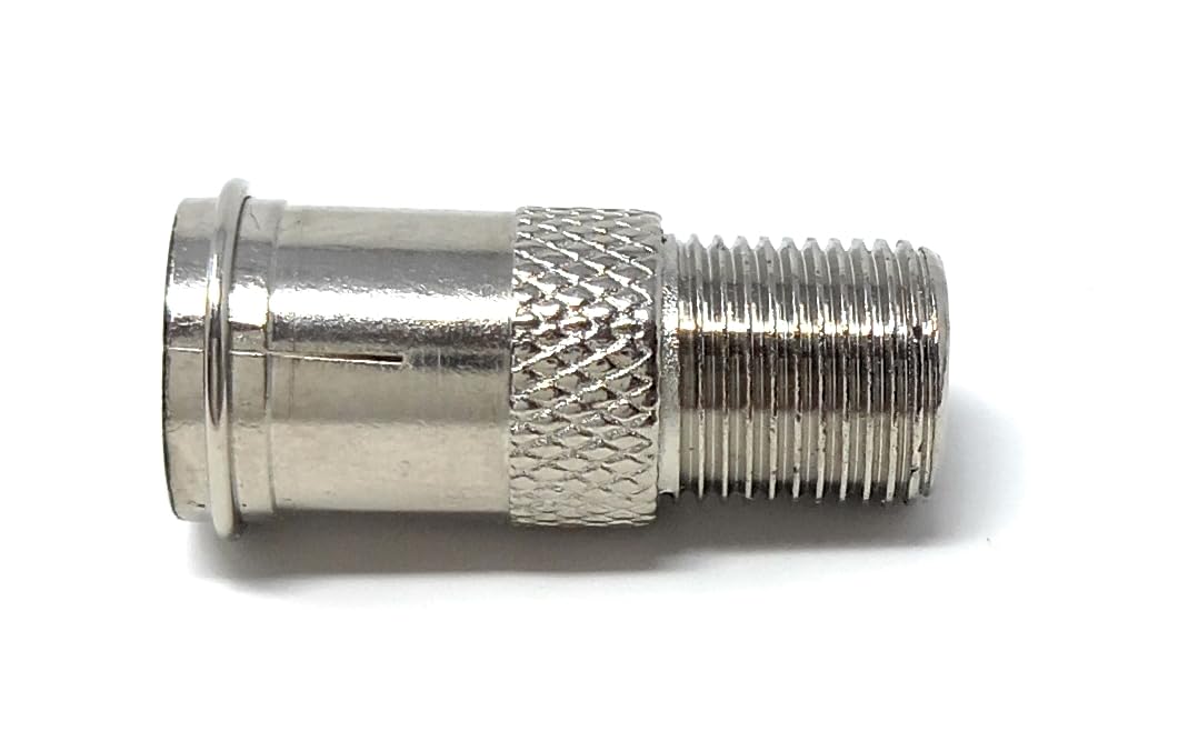 DRUT F-Type Male to F-Type Female Coax Antenna Cable Adapter