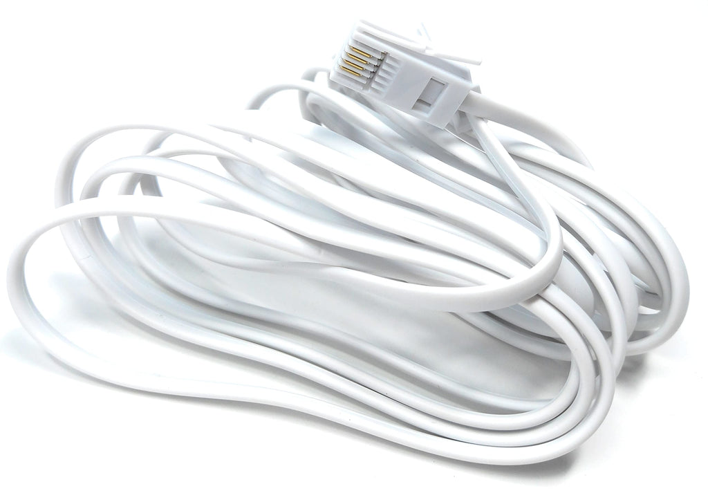 DRUT BT to BT 4 Wire 431A Male to Male Plug Telephone Flat Cable Lead