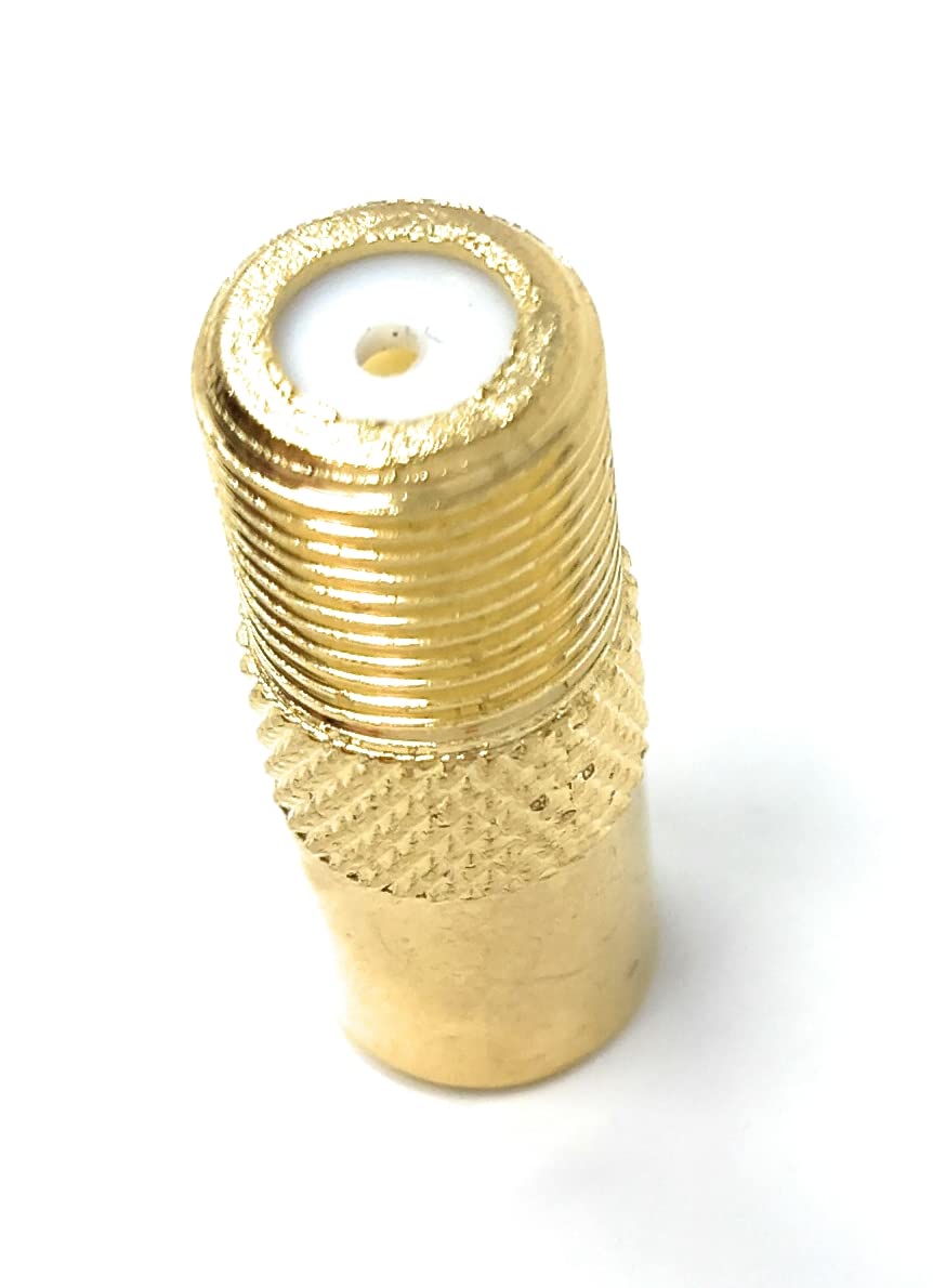 DRUT TV RF Male to F Type Screw Connector Socket Aerial Coax Adapter Coaxial Plug