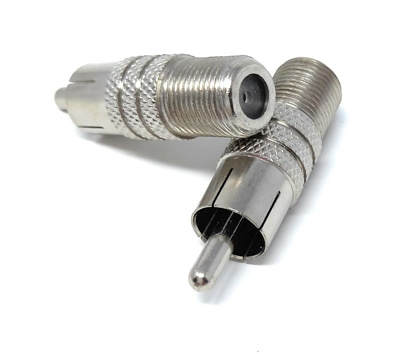 DRUT F Type Socket Screw to RCA Phono Male Plug TV Satellite Cable Adapter