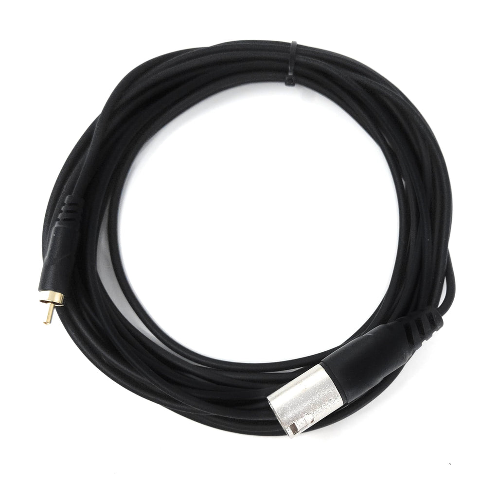 DRUT 3-Pin Male XLR to RCA Phono Single Plug Cable for HiFi Audio, Music Instruments, Mixer, Microphone Lead, Cable, Gold Plated