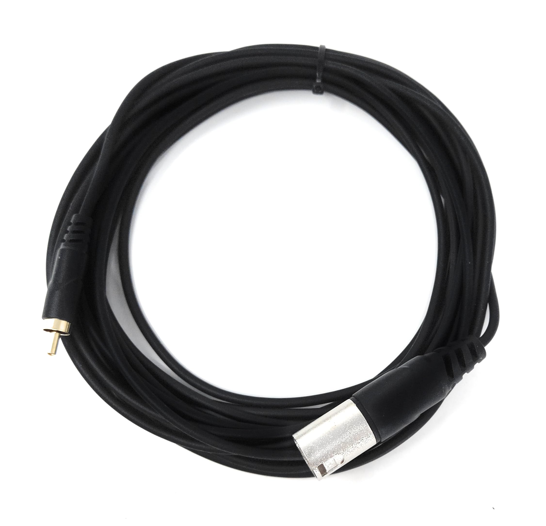 DRUT 3-Pin Male XLR to RCA Phono Single Plug Cable for HiFi Audio, Music Instruments, Mixer, Microphone Lead, Cable, Gold Plated