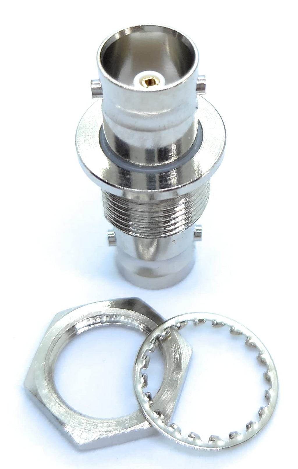 DRUT BNC to BNC Coupler Panel Mount Socket to Socket Feed Through Adaptor 75 ohm