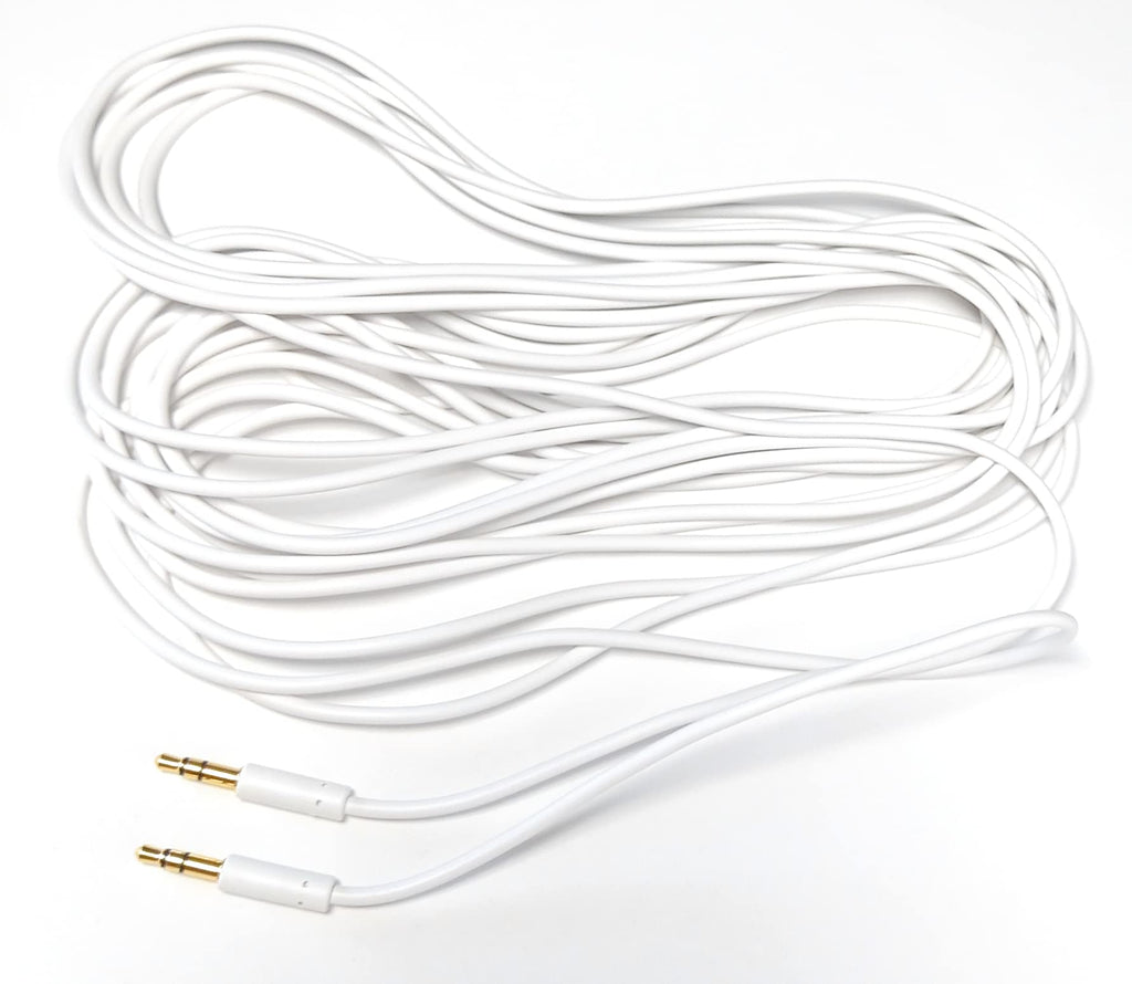 DRUT 3.5mm Stereo Audio Jack Plug to Plug, Male to Male AUX, Slim Flexible Lead Cable