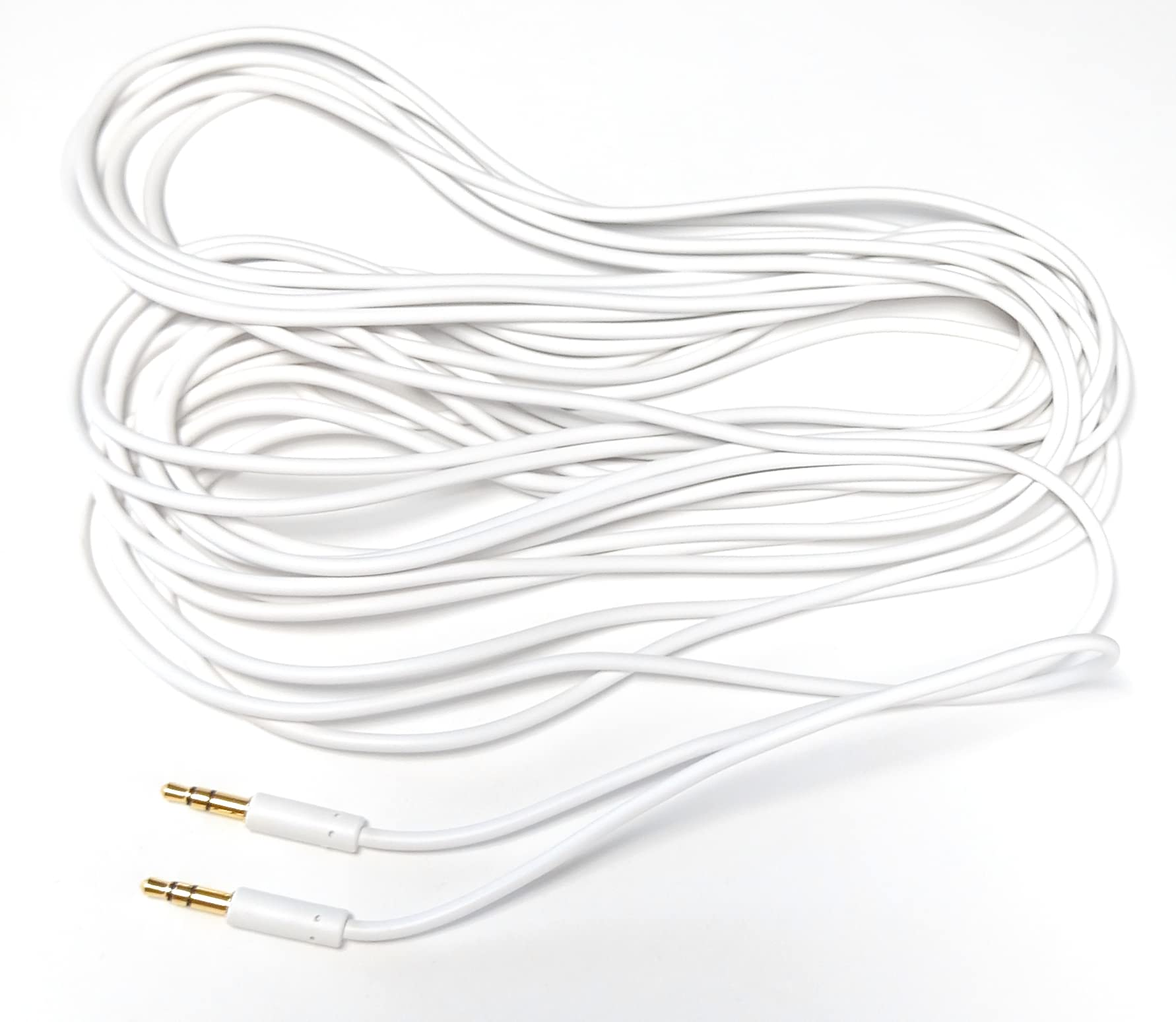 DRUT 3.5mm Stereo Audio Jack Plug to Plug, Male to Male AUX, Slim Flexible Lead Cable