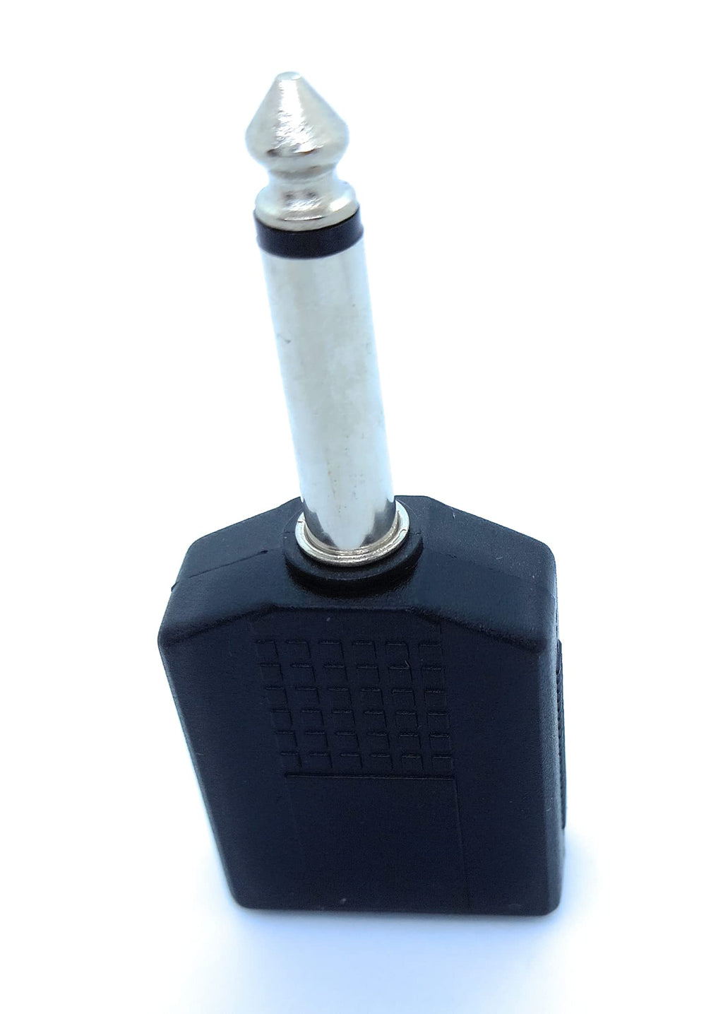 1pcs 6.35mm Mono Jack Plug to 2 x Twin 6.35mm Mono Jack Socket Splitter Adapter Dual Mono 1/4 Y Adaptor