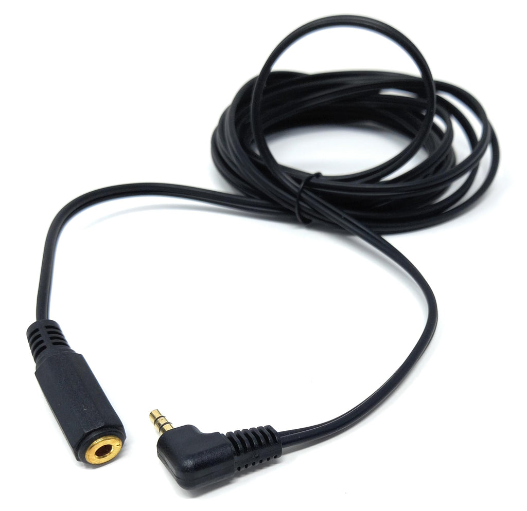 DRUT 3.5mm Right Angle Stereo Jack to Socket Headphone, Audio Devices AUX 1/8'' Extension Cable Lead