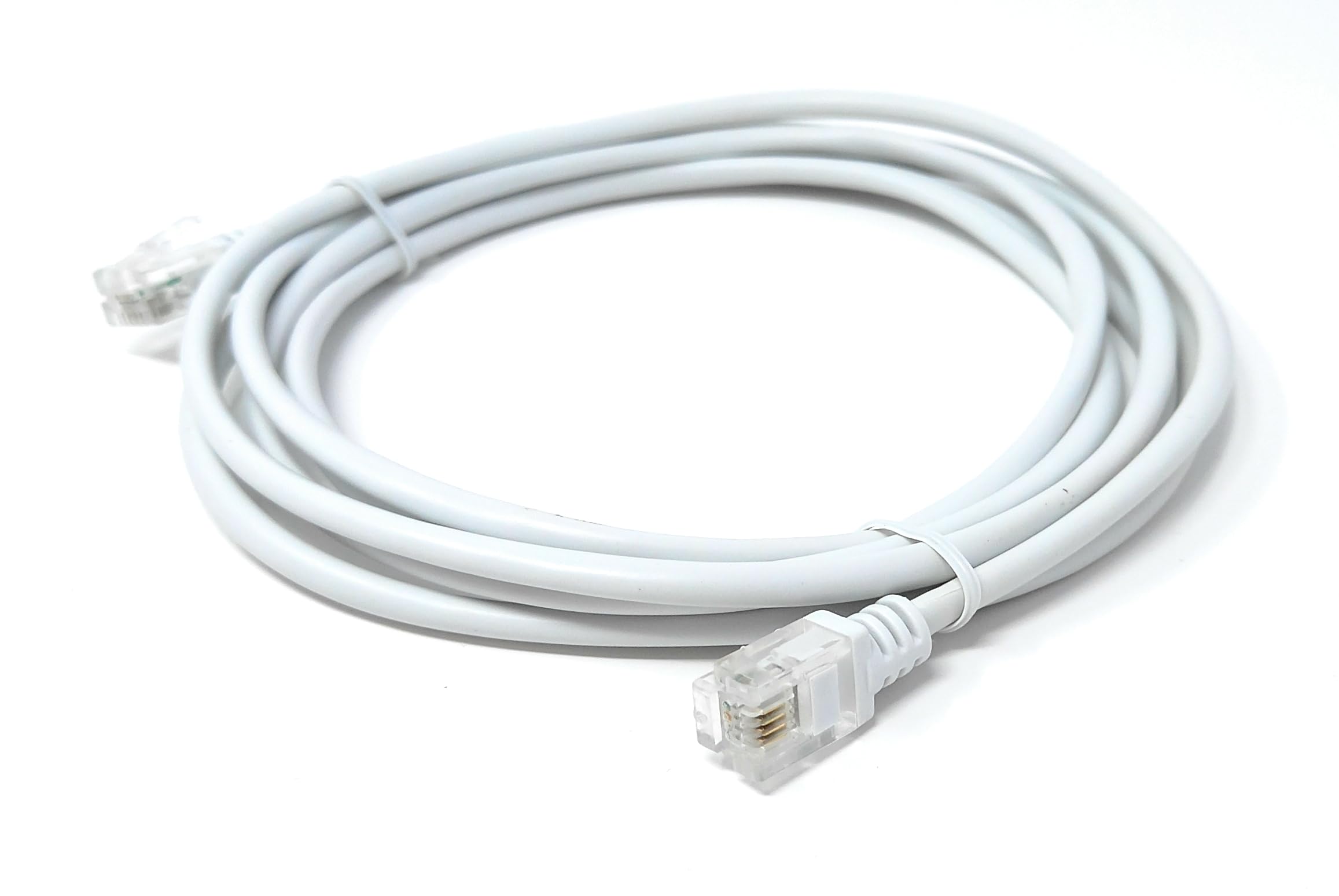 RJ11 to RJ11 ADSL 2 High Speed Broadband Modem Telephone Cable Transmits Data Up to 100 Mbits/sec, 26 AWG Supports Analogue or Digital (DSL/ISDN) Applications