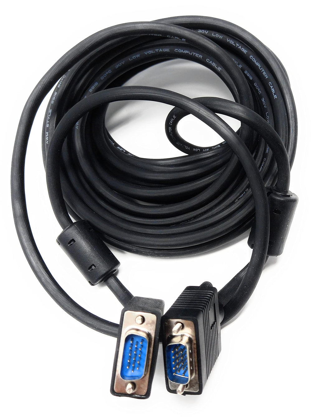 DRUT VGA to VGA Cable 15 pin SVGA Male to Male for Monitor Computer PC Laptops TV Projectors Extension Lead, HD15 All Data Pins Connected