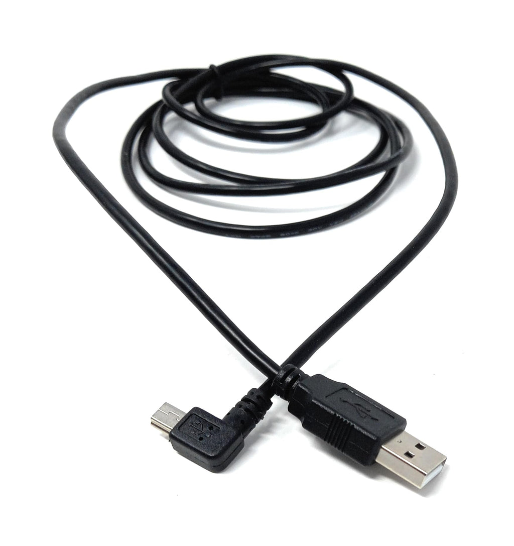 DRUT USB to Mini USB Cable – 90° Right Angle Data Sync & Charging Lead for Dash Cam, Car GPS, DVR, Digital Camera, PS3 Controller, MP3 Player & More