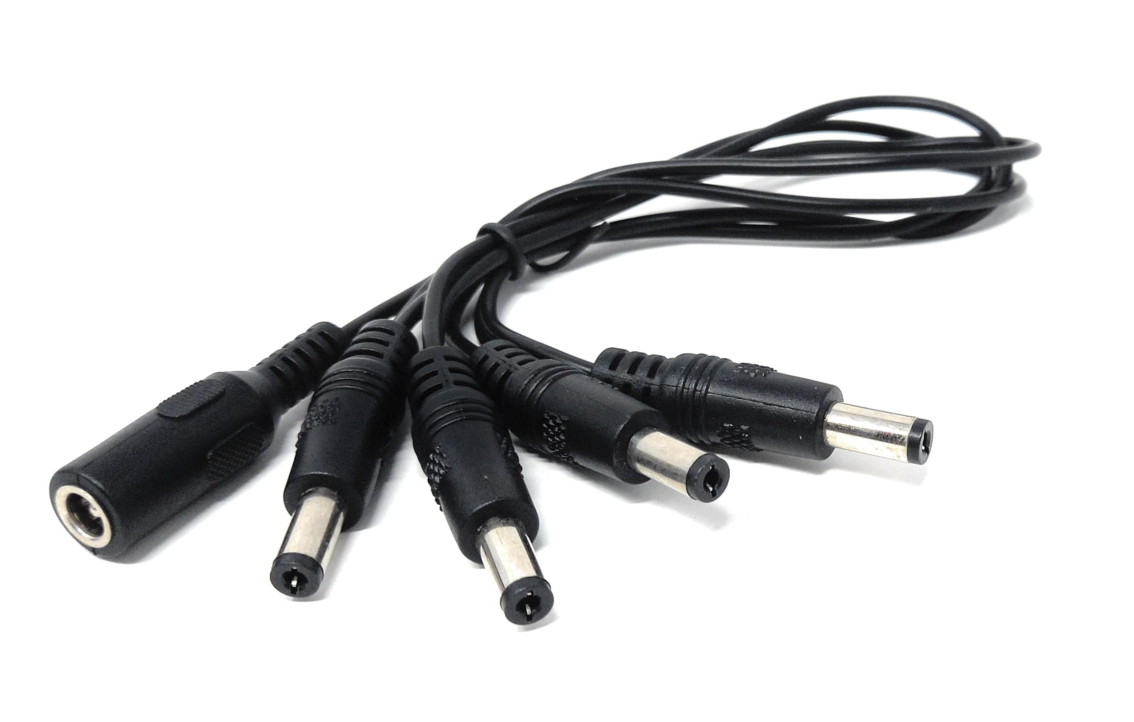 5.5mm x 2.1mm 1 Female to 4 Male Power Supply DC Splitter Cable Effector Extension Power Lead for Guitar Effect Pedal, Music Instruments DC5521