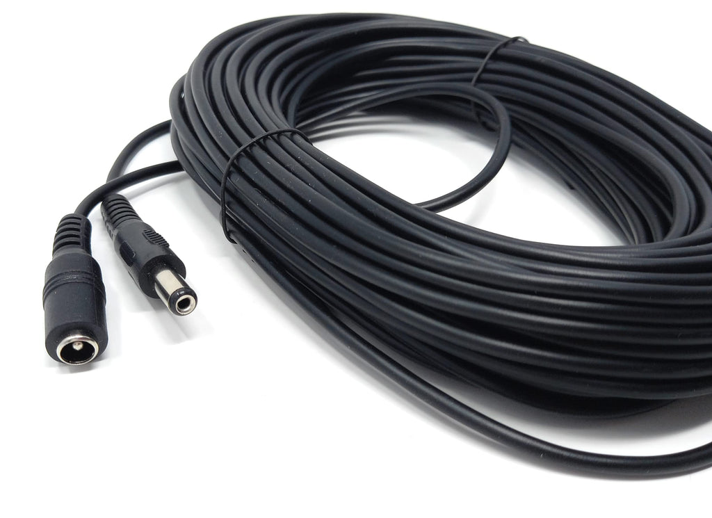 5.5mm x 2.1mm DC Power Plug to Socket, Male to Female CCTV, LED, Modem Router, Music Instruments Extension Lead Cable