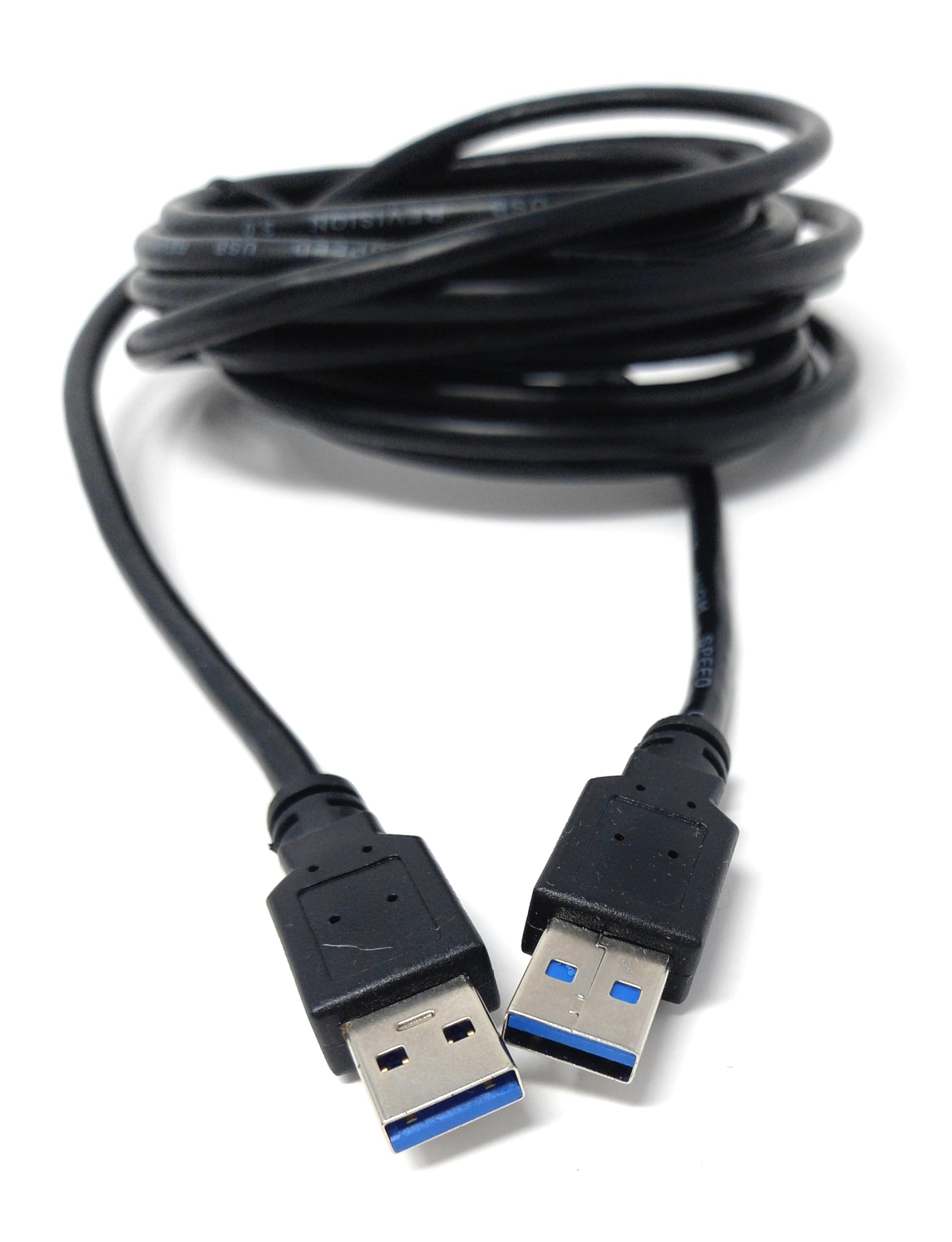 USB to USB 3.0 A Male to Male Lead 5 Gbit/s (625 MB/s), 10 Times Faster Than USB 2.0, SuperSpeed Data Transfer Cable