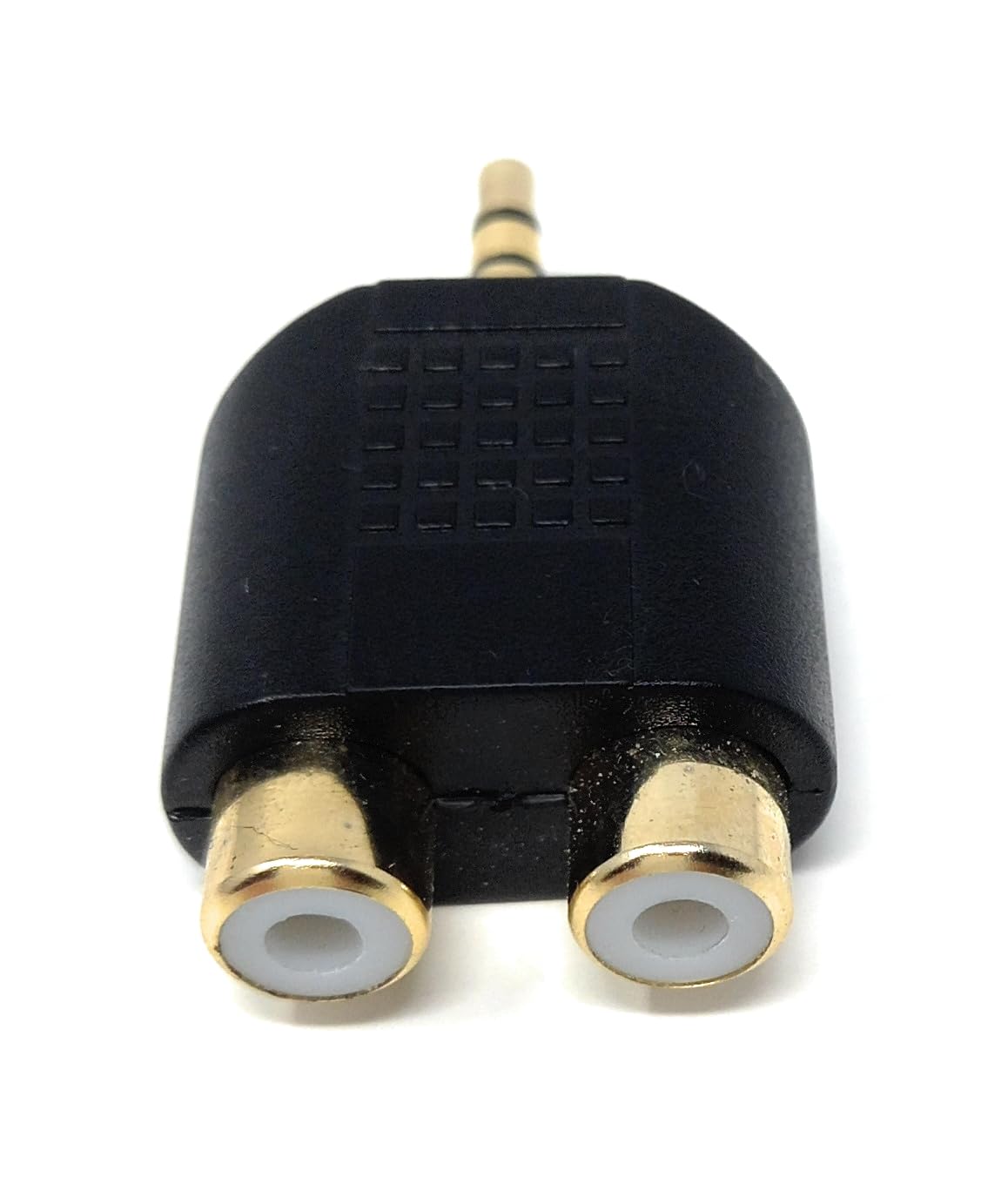 DRUT 3.5mm Stereo Jack Plug to Twin RCA Phono Mono Splitter or Combiner Audio Adapter
