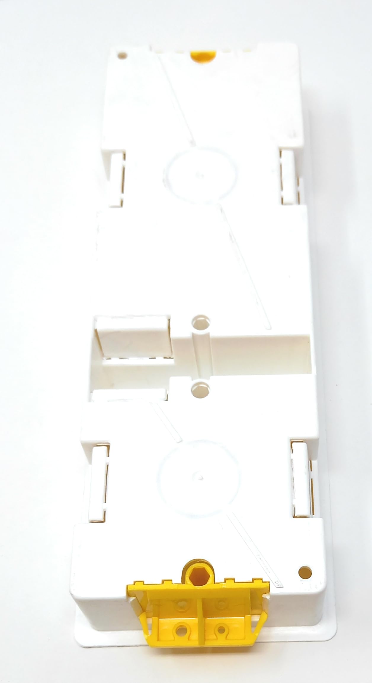 3 Gang (2 1) Dry Lining Back Plasterboard Box, Pattress Box with Adjustable Lugs 35mm, for Faceplate
