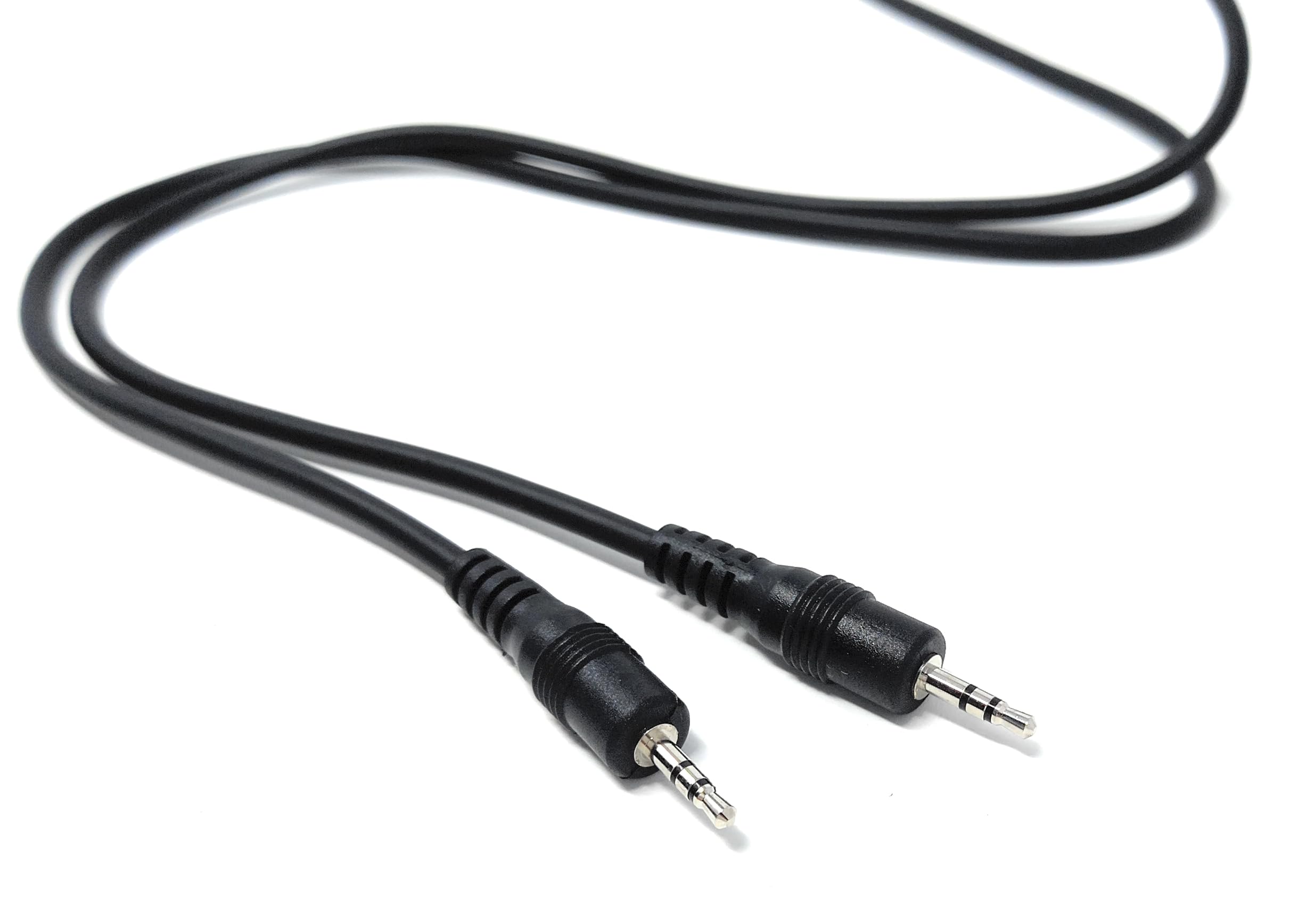 DRUT 2.5mm to 2.5mm Stereo Audio Mini Jack Plug Male to Male Cable Cord Lead, Nickel Contacts