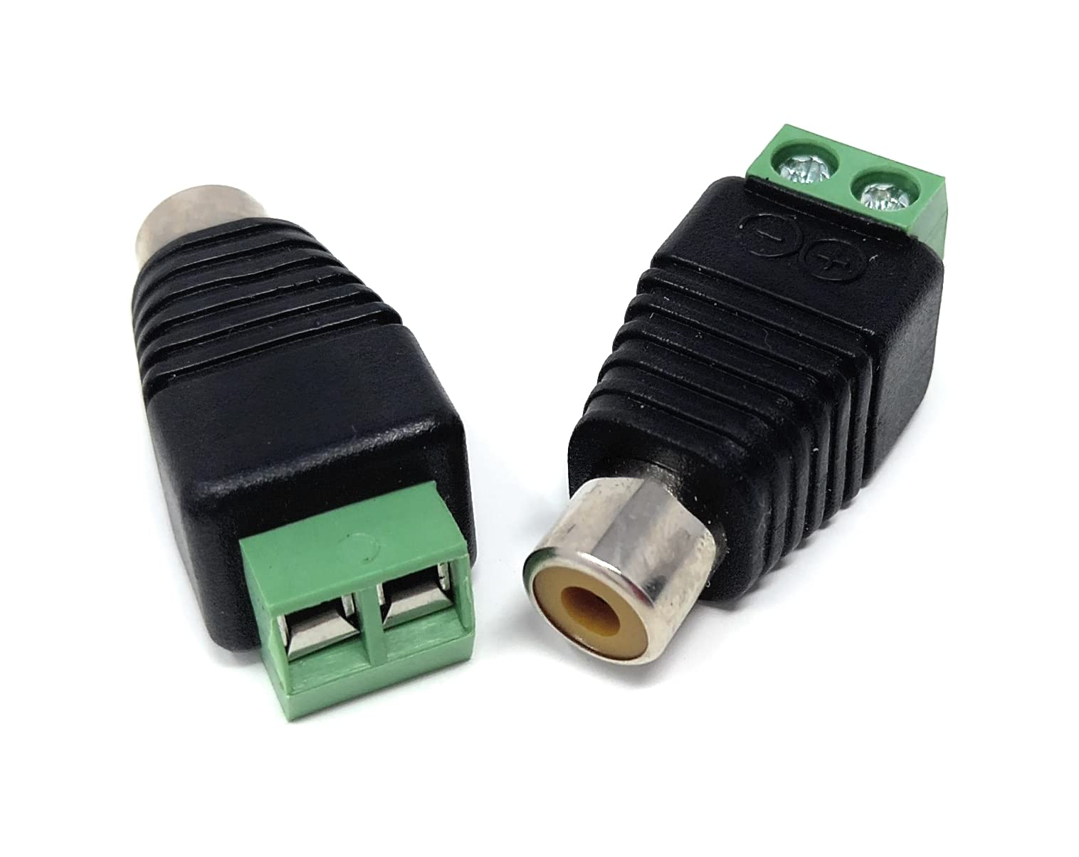DRUT RCA Female Plug TO Screw Terminal Video AV Balun Adapter