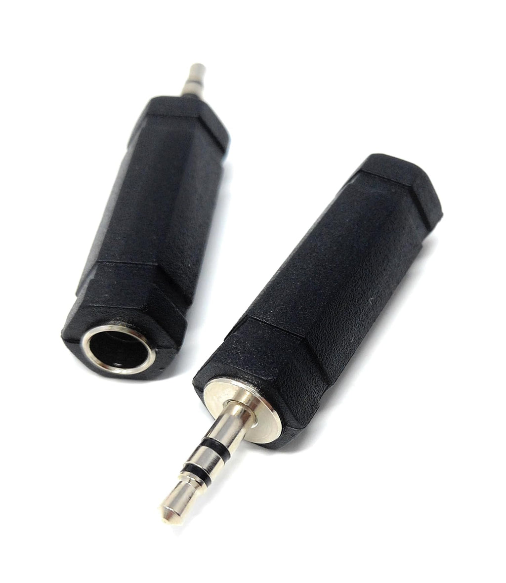 DRUT 3.5mm Stereo Plug to 6.35mm Stereo Socket Audio Adapter 1/4 inch Female to 1/8 inch Male Headphone Microphone Cable Converter