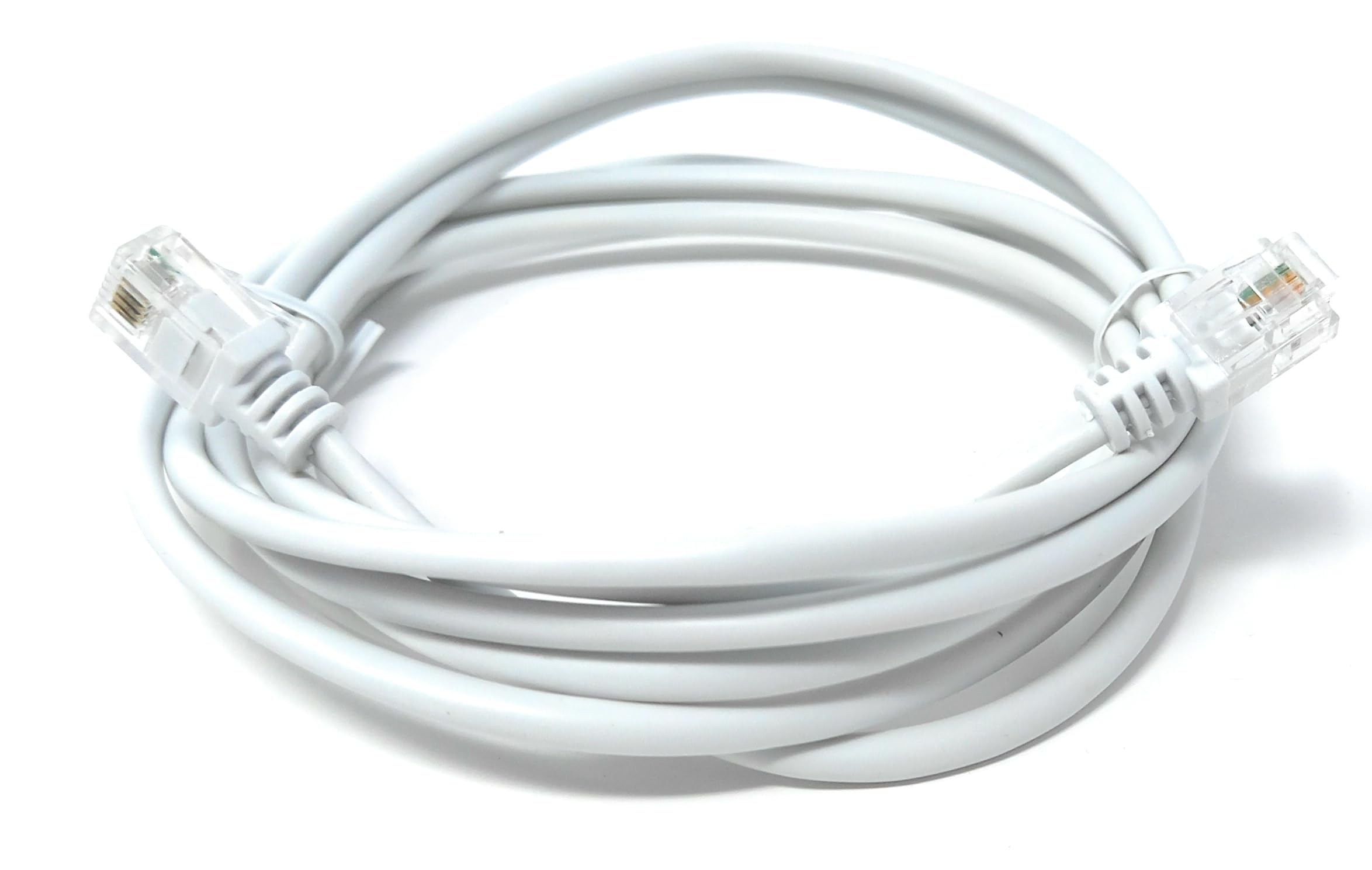 RJ11 to RJ11 ADSL 2 High Speed Broadband Modem Telephone Cable Transmits Data Up to 100 Mbits/sec, 26 AWG Supports Analogue or Digital (DSL/ISDN) Applications