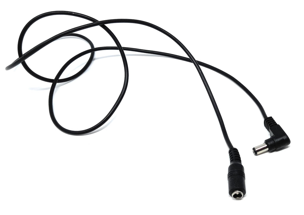 DRUT 5.5mm x 2.1mm Right Angled DC Power Male to Female Lead for Security Camera, LED Strip, CCTV IP Surveillance, Solar Panel, Music Instruments Extension Cable
