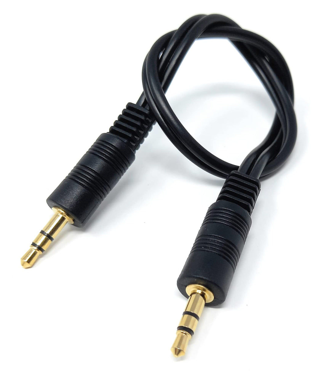 DRUT 3.5mm to 3.5mm Stereo Audio AUX Cable Gold Connectors, Small 3 pin Jack to Jack Speaker Lead