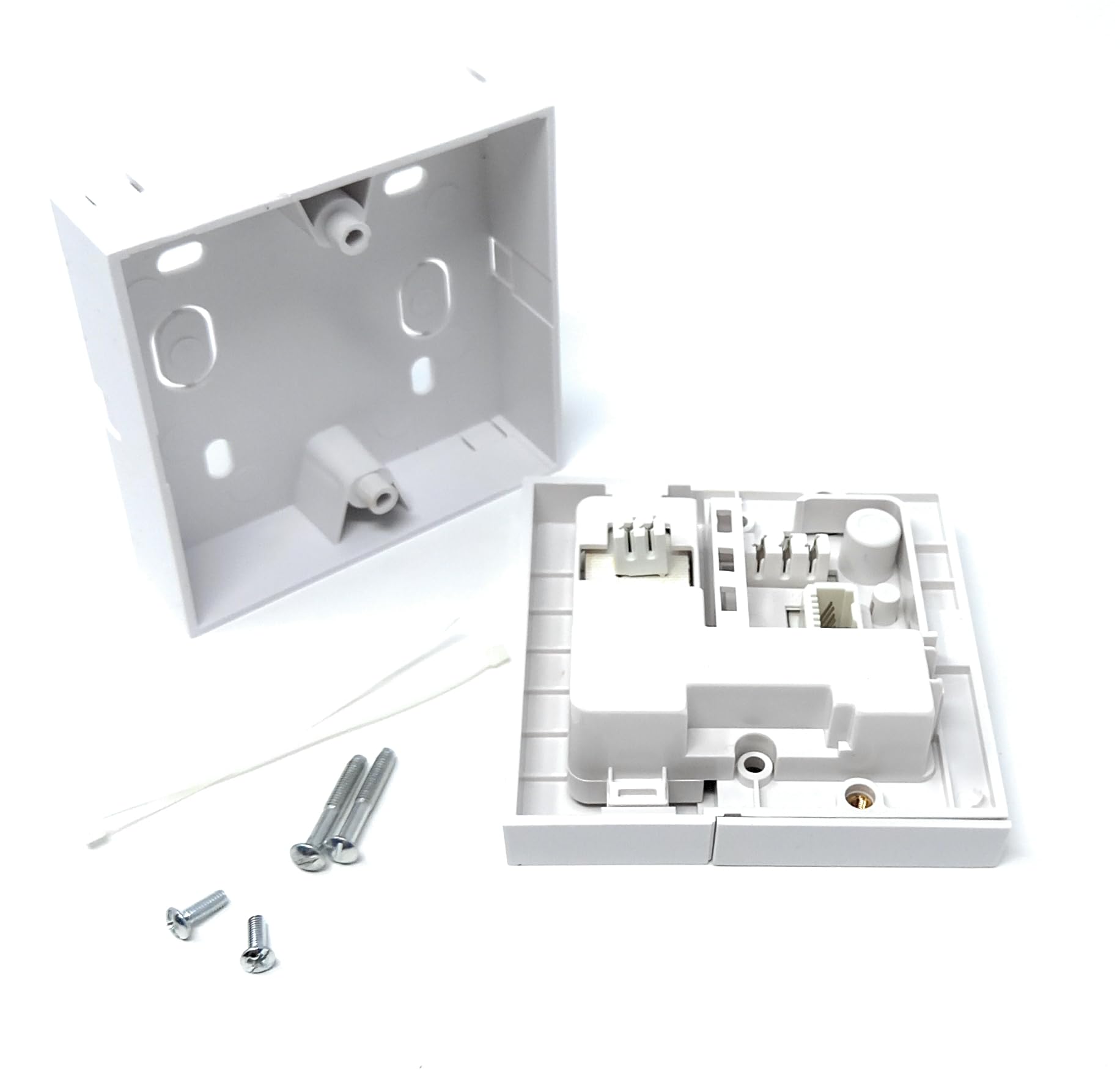 DRUT NTE5a BT Telephone Master Socket with IDC connection & Backbox, VDSL/ADSL Faceplate