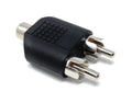 DRUT Twin RCA Plugs to RCA Phono Socket Phono RCA Splitter, Joiner Audio Cable Adapter