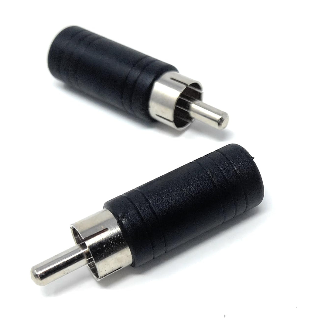 DRUT 3.5mm Mono Jack Socket to RCA Phono Socket Plug Audio Cable Lead Adapter