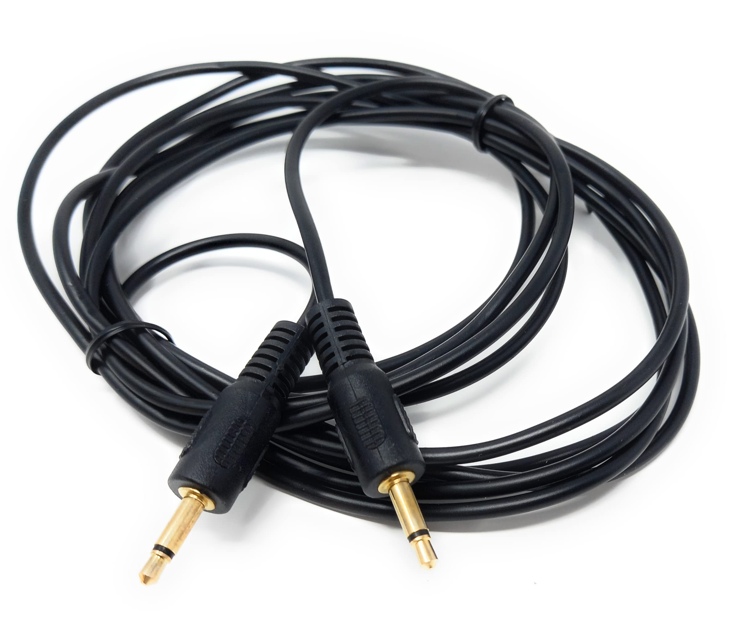Mono 3.5mm to 3.5mm Mono Jack Plug Male to Male Cable Lead, Gold Connectors