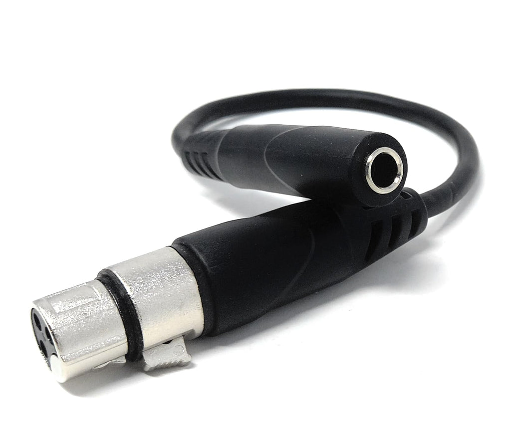 6.35mm (1/4") Stereo Jack Socket to 3-Pin XLR Female Adapter Cable – Audio Converter for Mixers, Controllers, DJ & Pro Sound Equipment