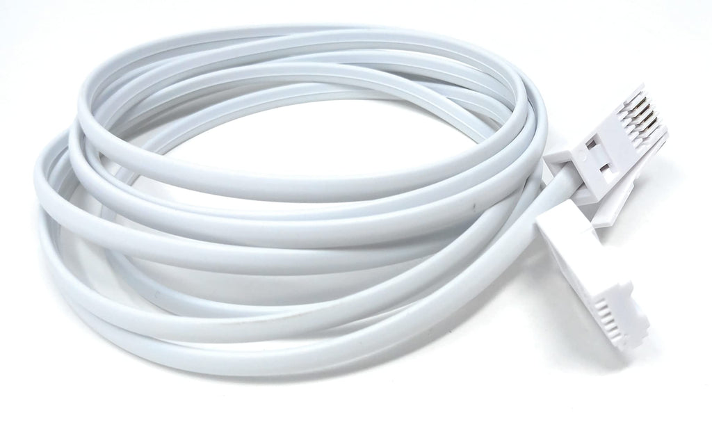 DRUT BT to BT 4 Wire 431A Male to Male Plug Telephone Flat Cable Lead