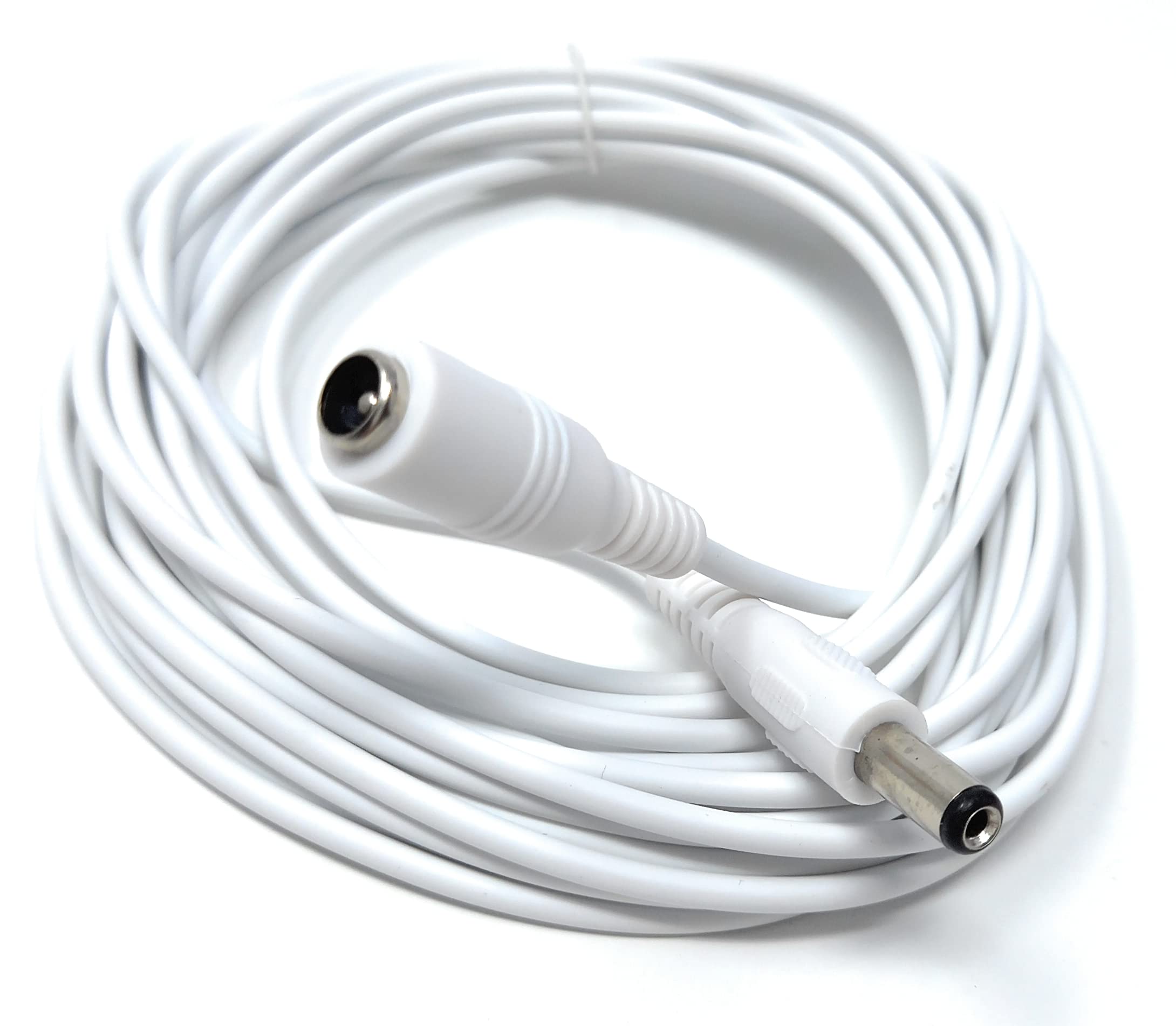 5.5mm x 2.1mm DC Power Plug to Socket, Male to Female CCTV, LED, Modem Router, Music Instruments Extension Lead Cable