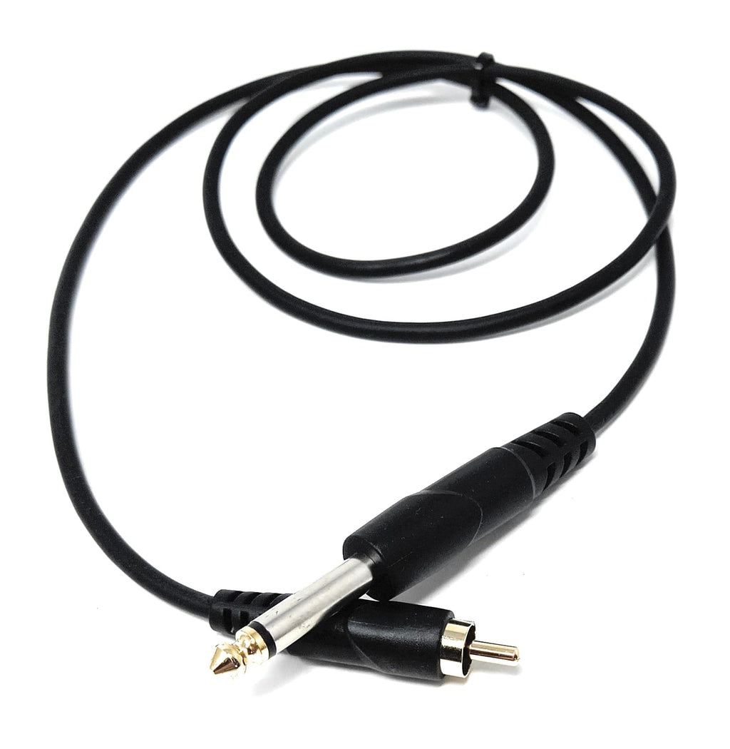 DRUT 6.35mm (1/4") Mono Jack Plug to RCA Phono Audio Cable – Signal Patch Lead for Mixers, Controllers, DJ & Audio Equipment