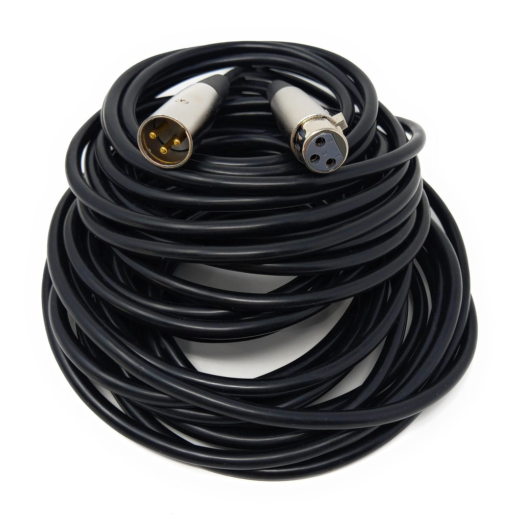 DRUT 3 pin XLR Male Plug To XLR Female Socket, Audio Microphone, Mixer, Speaker Lead Cable