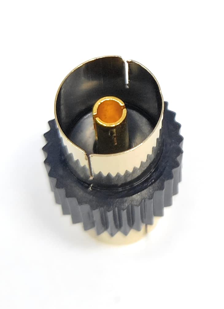 DRUT TV Aerial RF Lead Coupler Female to Female Socket Coaxial Connector, Coaxial Cable Adapter, Gender Changer