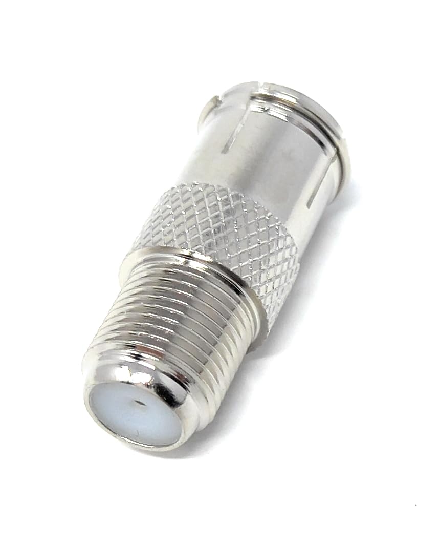 DRUT F Type Connector Socket to TV RF Socket Coax Aerial Antenna Female to Female Cable Adapter