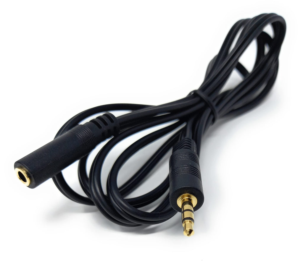 DRUT 3.5mm to 3.5mm Stereo Audio Extension Cable Lead Male to Female Gold Connectors