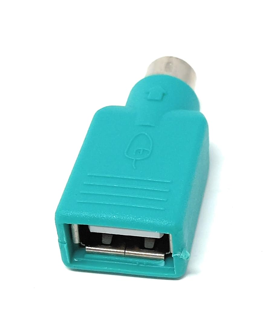 DRUT USB A Jack to Mini DIN 6 Pin male Adapter (USB to PS/2)
