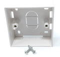 Surface Mounting Back Box for Wallplate Ethernet Faceplate, Multi Cable in/out Points