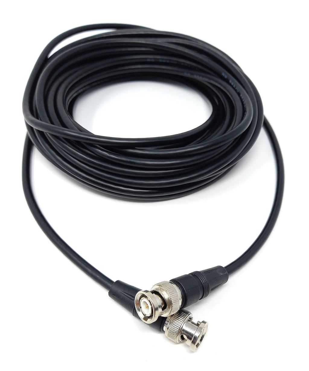 DRUT BNC Male to BNC Male Coax Lead 50 Ohm RG58/58U Coaxial Cable for Analogue and Serial Digital Interface Video Signals and CCTV Camera Equipment