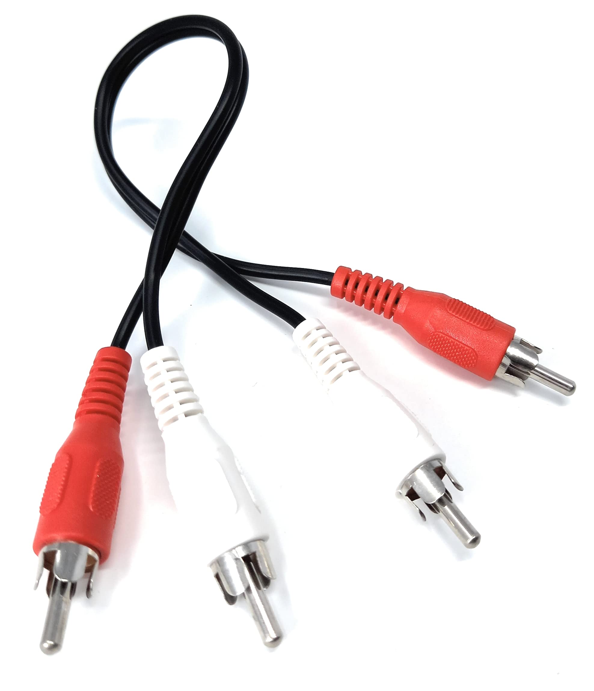 DRUT RCA to RCA Phono Twin Jack to Jack Stereo Audio Cable Lead Cord Compatible With CD/DVD/Amplifier/Hifi/DJ Mixer/Turntable