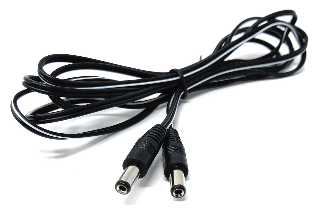 2.1mm x 5.5mm Male to Male DC Connector Lead Power Cable for CCTV Cameras, LED Signs, Solar Powered Devices, Music Instruments
