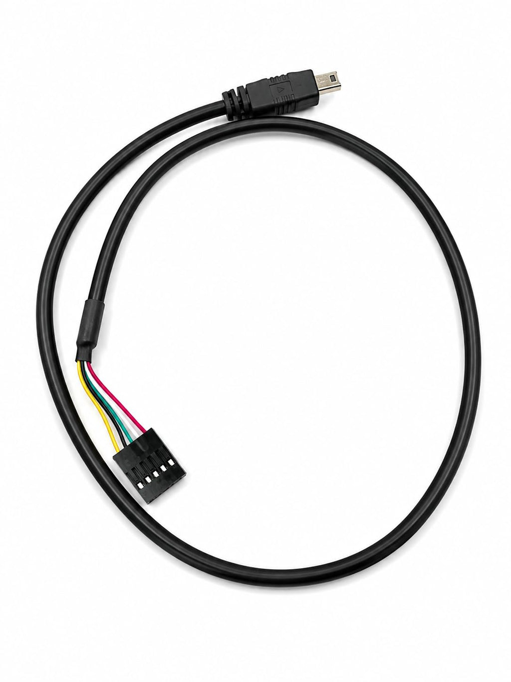 DRUT 5 Pin Motherboard Female Header to Mini USB Male Adapter Cable, 50cm, Internal USB Header Converter Lead for PC Motherboards and Embedded Devices